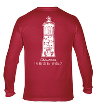 Load image into Gallery viewer, Garment Dyed Western Springs Christmas Tower Long Sleeve Limited Edition Tee