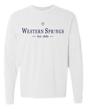 Load image into Gallery viewer, Garment-Dyed Western Springs Tower Classic Long-Sleeve Tee