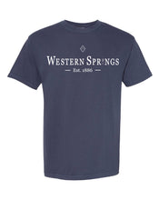 Load image into Gallery viewer, Garment-Dyed Western Springs Tower Classic Short Sleeve Tee