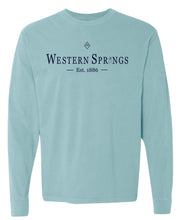 Load image into Gallery viewer, Garment-Dyed Western Springs Tower Classic Long-Sleeve Tee
