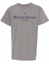 Load image into Gallery viewer, Garment Dyed Western Springs Classic Short Sleeve Youth Tee
