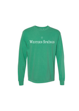 Load image into Gallery viewer, Garment Dyed Western Springs Christmas Tower Long Sleeve Limited Edition Tee
