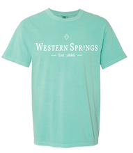 Load image into Gallery viewer, Garment-Dyed Western Springs Tower Classic Short Sleeve Tee
